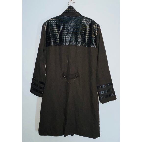 Spirit Halloween Steampunk Duster Jacket - Size XL - Pockets & Fully Lined - Picture 3 of 13
